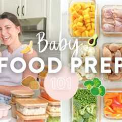 BABY FOOD MEAL PREP | Homemade Purees + Free Downloadable Guide!