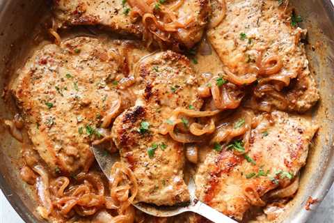 French Onion Pork Chops Skillet