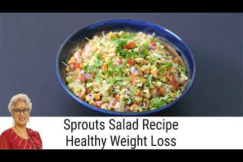 Diabetic Friendly Sprouts Salad Recipe – Healthy Weight Loss Recipe – Moong Bean Sprouts Salad