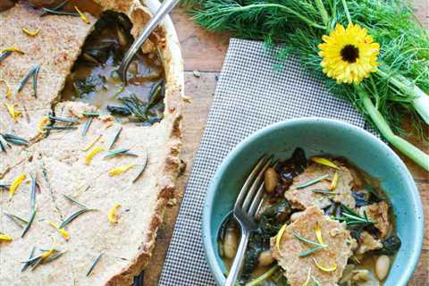 Tuscan Kale and White Bean Savory Pie