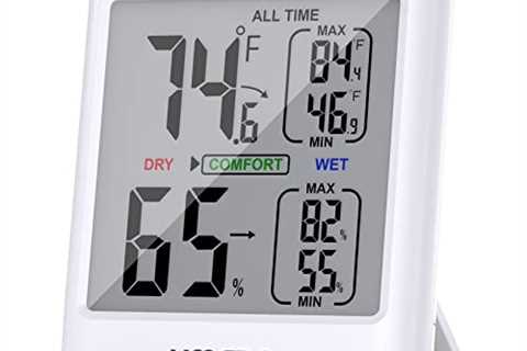 Umedo Digital Hygrometer Indoor Thermometer, Humidity Gauge Room Thermometer with Large Display,..