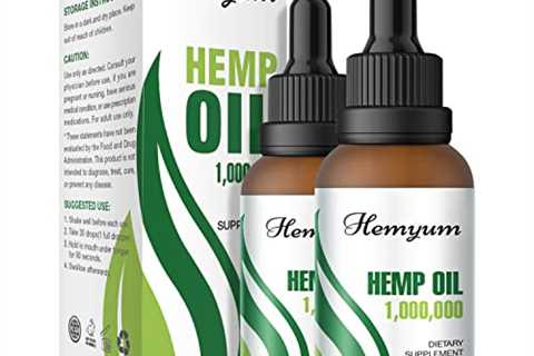 (2 Pack) Organic Hemp Oil - Maximum Strength Natural Extract - C02 Extraction - Vegan Drops..