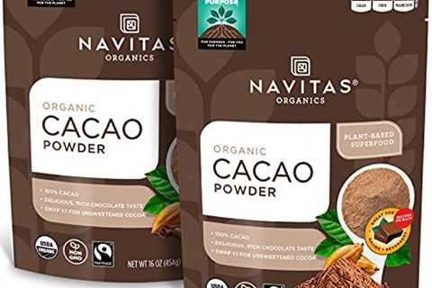 Navitas Organics Cacao Powder, 16 oz. Bags (Pack of 2) â Organic, Non-GMO, Fair Trade,..