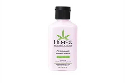 Hempz Pomegranate Herbal Body Moisturizer 2.25 oz.- Paraben-Free Lotion and Moisturizing Cream for..