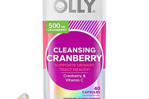 OLLY Cleansing Cranberry Capsules, Supports Urinary Tract Health, Vegan Capsules, Supplement for..