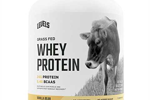 Levels Grass Fed 100% Whey Protein, No Hormones, Vanilla Bean, 5LB