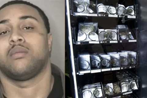 In Detroit, a man was arrested after installing and bolting a marijuana vending…