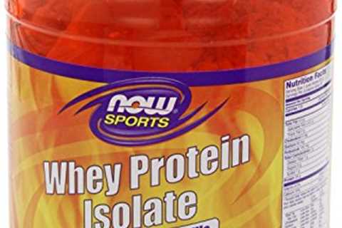 Now Foods Whey Protein Isolate Vanilla – 1.8 lb 6 Pack