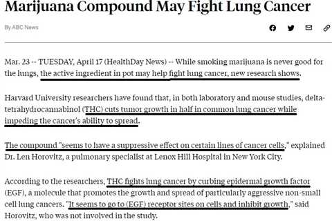 Ever wonder why lung cancer isn't prevalent among the millions of #cannabis…