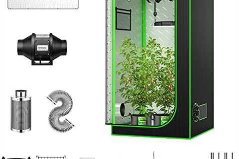 VIVOSUN Grow Tent Complete System, 3x3 Ft. Grow Tent Kit Complete with 4-inch Inline Fan Package,..