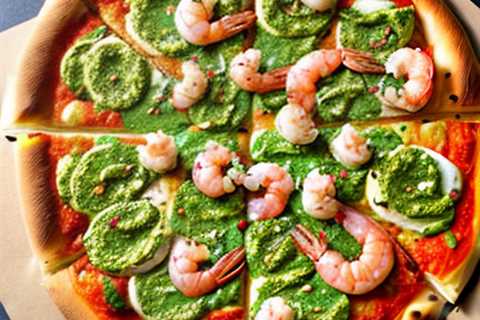 Shrimp Pesto Pizza Deliciously Crispy and Flavorful