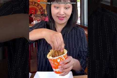 ONLY EATING POPEYES FOOD CHALLENGE... #shorts #viral #mukbang