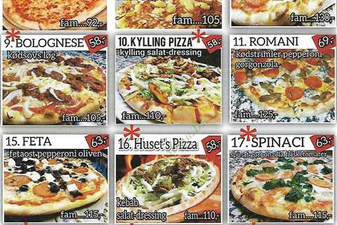 Pappos Pizza Menu