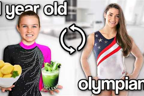 Eating an OLYMPIC GYMNAST’S Strict Diet for 24 Hours! | Family Fizz