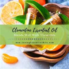 Clementine Blends Well With These Oils - Diffuser Recipes