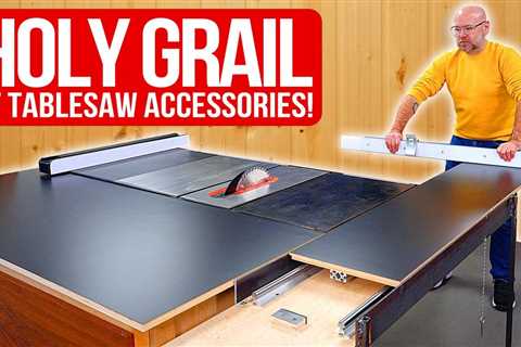 DIY Sliding Crosscut Table. Ultimate Tablesaw Accessory