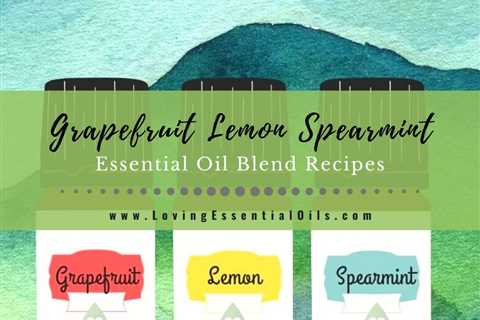 Grapefruit Lemon Spearmint Essential Oil Blend Recipes - Mellow Mint