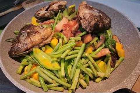 #organic  Vegetables with TILAPIA & Shrimp Paste