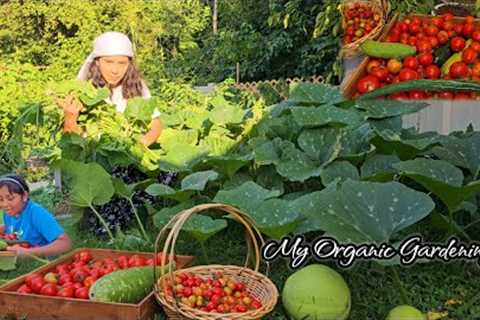 Jasna Is Helping  Mom /Organic Garden In Usa/Dallekhursani/Farsi Ko Munta Tipdai/Jenna Shrestha.