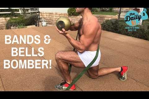 BANDS & BELLS BOMBER! | BJ Gaddour Kettlebells Resistance Bands Workout