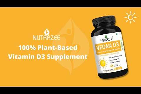Nutrazee Vegan Vitamin D3 (Cholecalciferol) Supplement, Plant Based Natural from Lichen