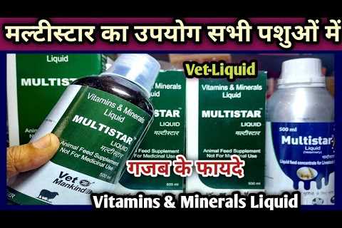 Multistar Liquid||Vitamins and Minerals oral Vet Animal Nutrition||Dosage usage and Benifit