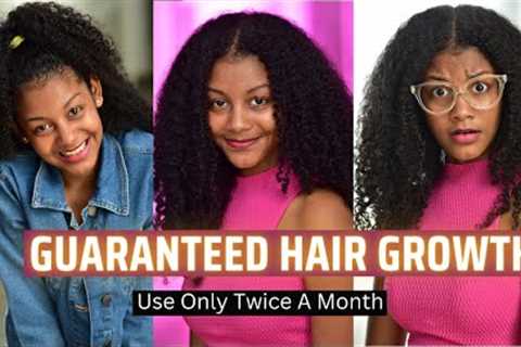 Her Hair Can''t Stop Growing, This is INSANE 👌 Guaranteed Hair Growth If Use Only Twice A Month