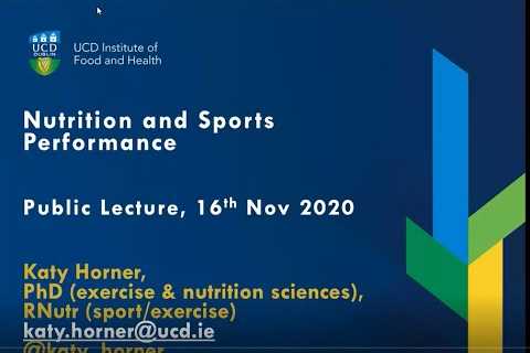 “Nutrition & Sports Performance” Dr Katy Horner
