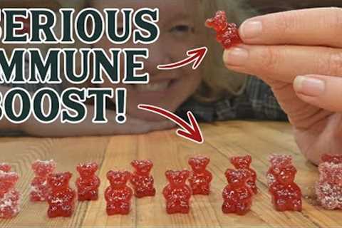 My Kids beg for this IMMUNE BOOSTING, VIRUS FIGHTING MEDICINE! (Homemade Elderberry Gummies!)