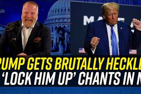 Donald Trump Faces BRUTAL HECKLING From Giant Crowd in New Hampshire!!!