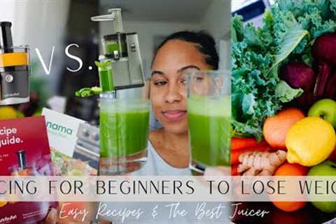 JUICING FOR BEGINNERS for Weight-loss | Nutribullet vs. Nama & Recipes