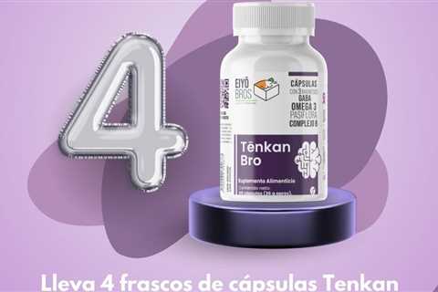 Descubre el poder de nuestro paquete tenkan!   Adquiere 4 frascos de cápsulas…