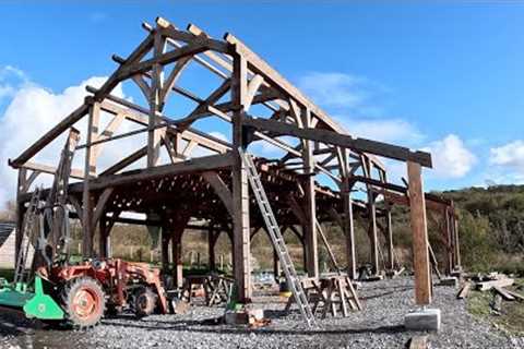 Timber Framed Barn Part 19 Finishing the framing