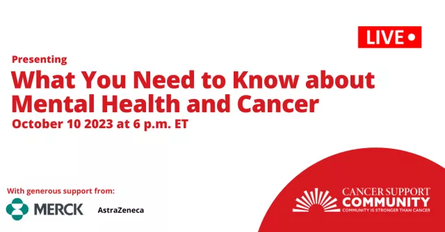 What You Need to Know About Mental Health & Cancer