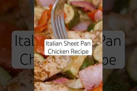 Mediterranean Diet Recipe: Italian Sheet Pan Chicken! #shorts #mediterraneandiet