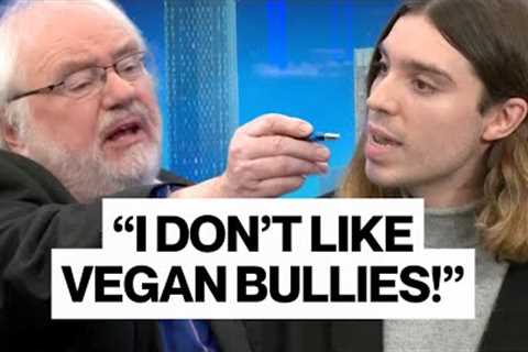 1 vegan vs 3 meat eating panellists! Heated TV debate.