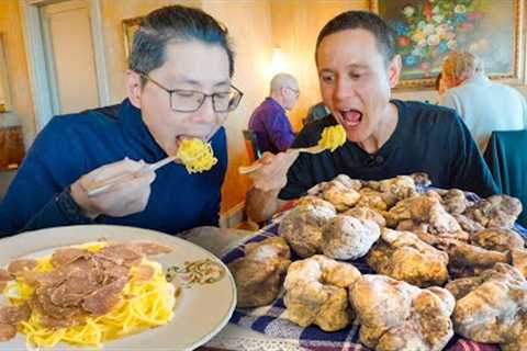 Best Italian Food in Alba, Italy!! World’s Best White Truffle Pasta!