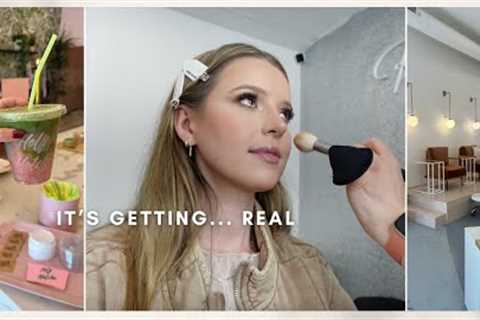 VLOG: my wedding hair/makeup trial and TIME TO BUCKLE UP IT IS GETTING SERIOUS