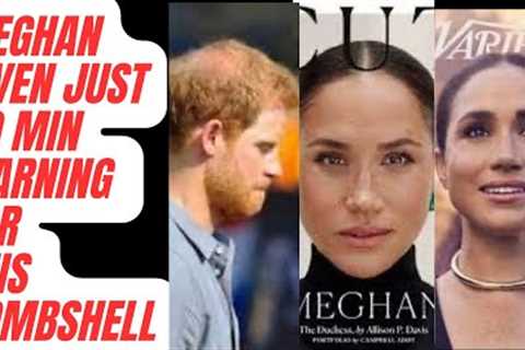 MEGHAN GIVEN ONLY 20 MINUTE WARNING ..FUMING ! LATEST #royal #meghanandharry #meghanmarkle