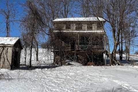 Sad Forgotten Farm House Full of Stuff Up North in New York Built in 1860