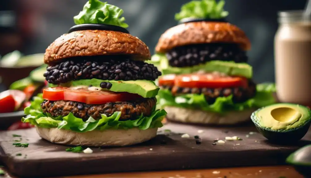 Low Carb Vegan Spicy Black Bean Burger Recipe