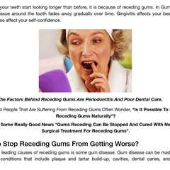 Stop Receding Gums Without Surgery
