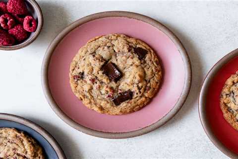 Raspberry Chocolate Oatmeal Cookies