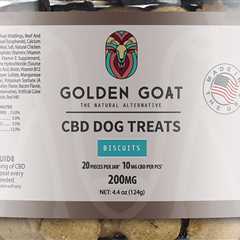 CBD Dog Treats 200MG for Relaxation and Stress by Golden Goat  CBD Dog Treats…