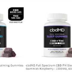 cbdMD Full Spectrum CBD PM Sleep Gummies Raspberry - 1500MG, 60ct…