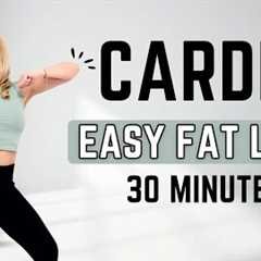 🔥30 Min CARDIO FAT BURN🔥14 Days Weight Loss Challenge - No Jumping, No Squat, No Lunge🔥Diet..