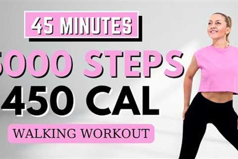 🔥5000 STEPS WALKING WORKOUT🔥FAST WALKING FOR WEIGHT LOSS🔥KNEE FRIENDLY🔥NO JUMPING🔥BURN THIGH..