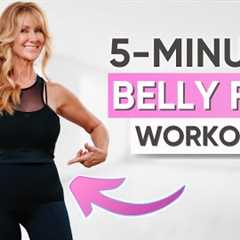 5 Minute Belly Fat Workout! Burn Fat Fast At Home