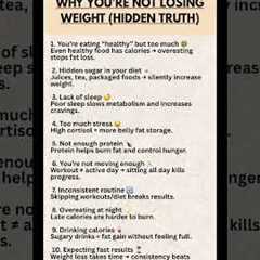 Why You’re NOT Losing Weight (The Hidden Truth) 🔥 | 10 Real Reasons Your Fat Loss Is Stalling