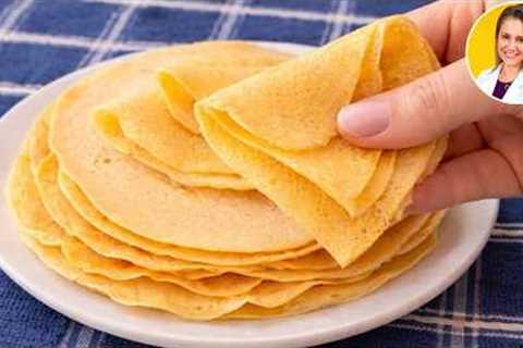 Only 2 Ingredients! NO FLOUR, ZERO FAT, High PROTEIN AND FIBER, No Eggs - Easy and Delicious